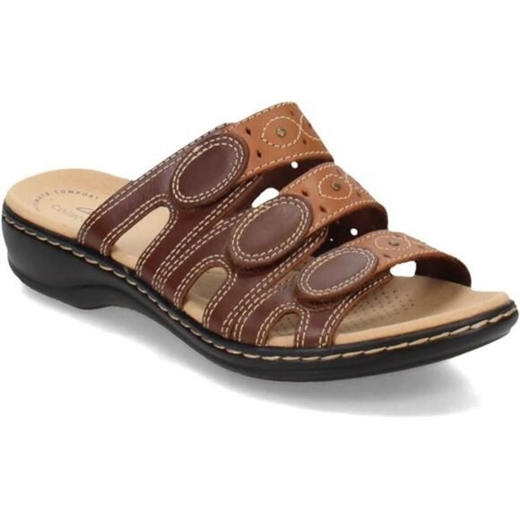 Clarks Leisa Cacti Slide Sandals Womens Comfort Ortholite Cushioned Shoes - Picture 7 of 7